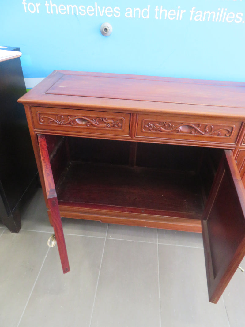 71"W Wooden Side board