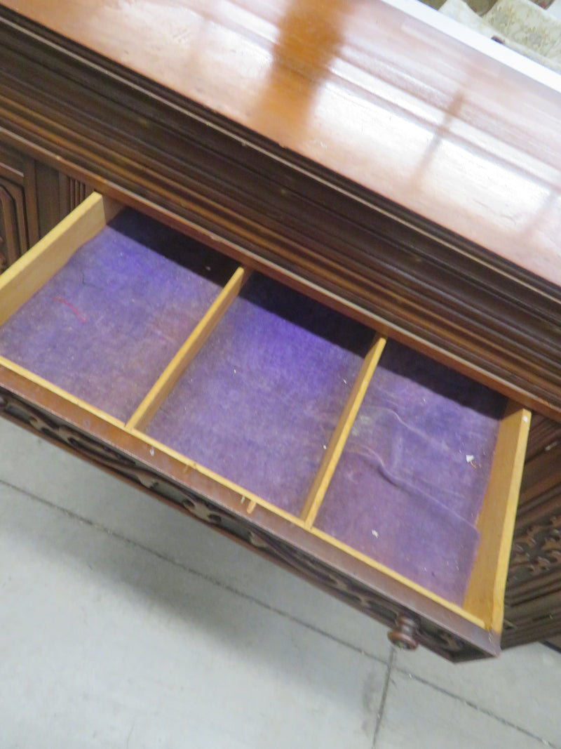 62"W Wooden Side board