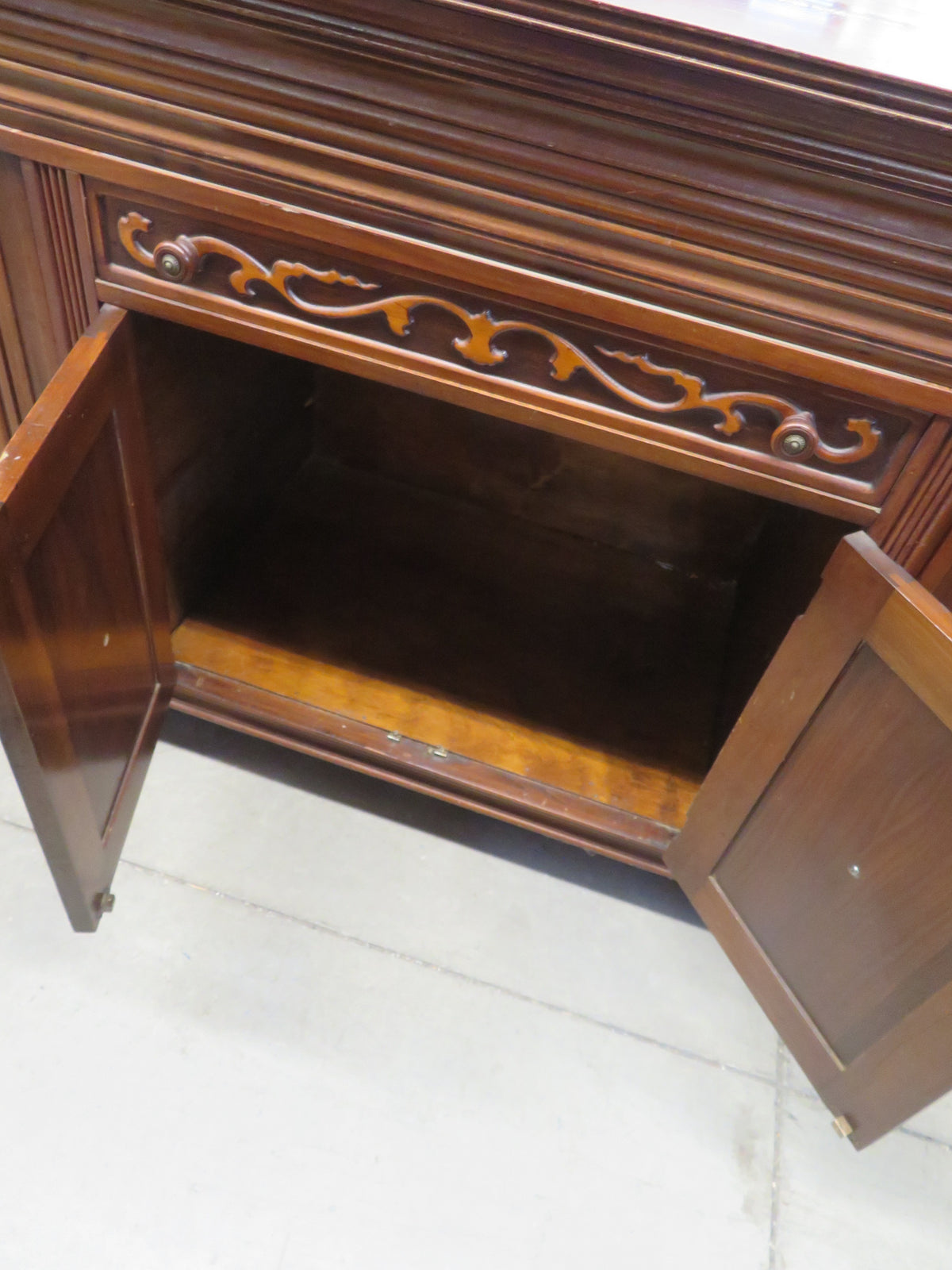 62"W Wooden Side board