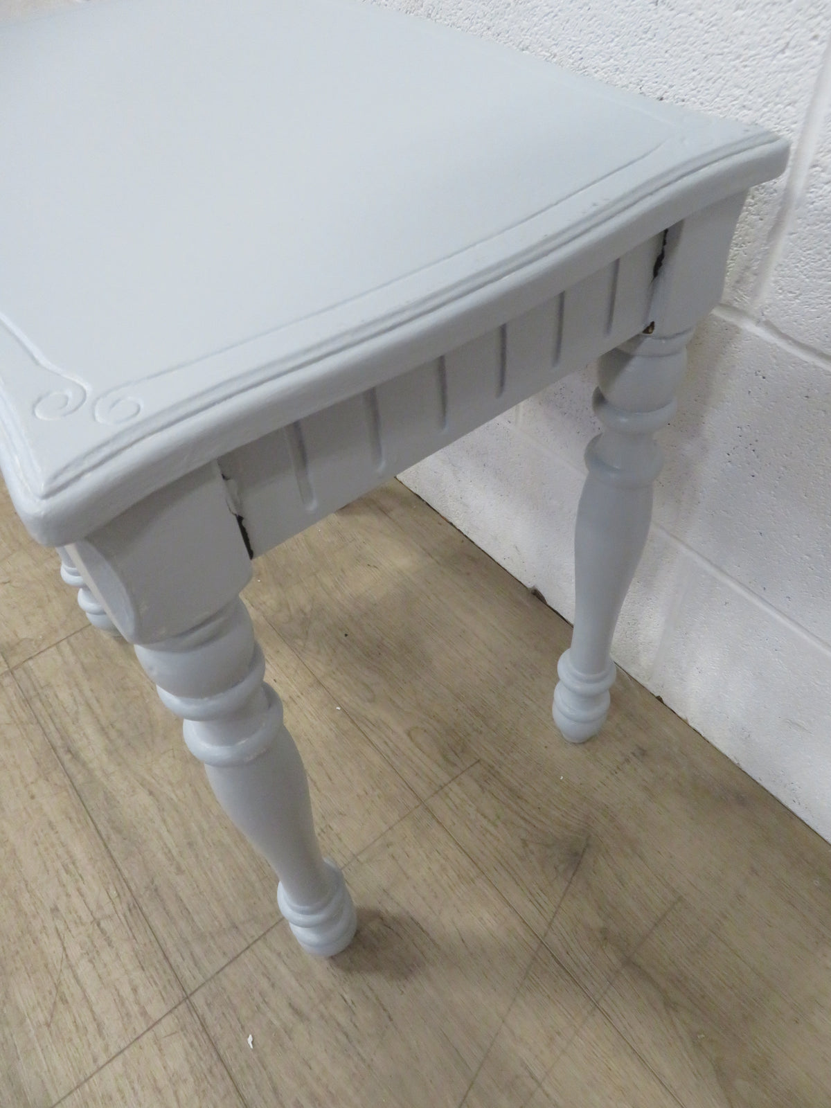 Side Table Painted in Gray