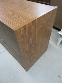 Two Drawer Filing Cabinet - Wood Veneer