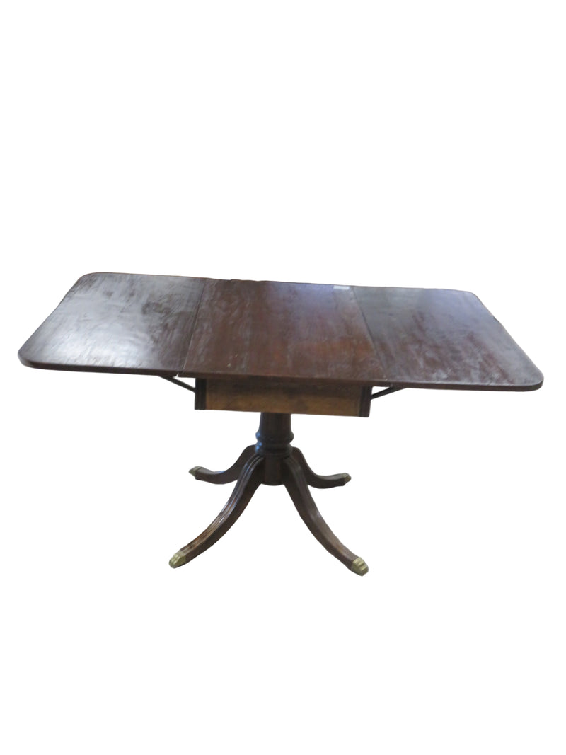 57.5" W Drop Leaf Dining Table