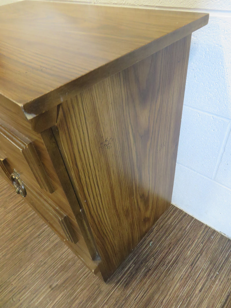 2-Drawer Veneer Night Stand