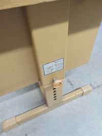 42.5"W Single Pedestal Desk in Metal and Faux Wood