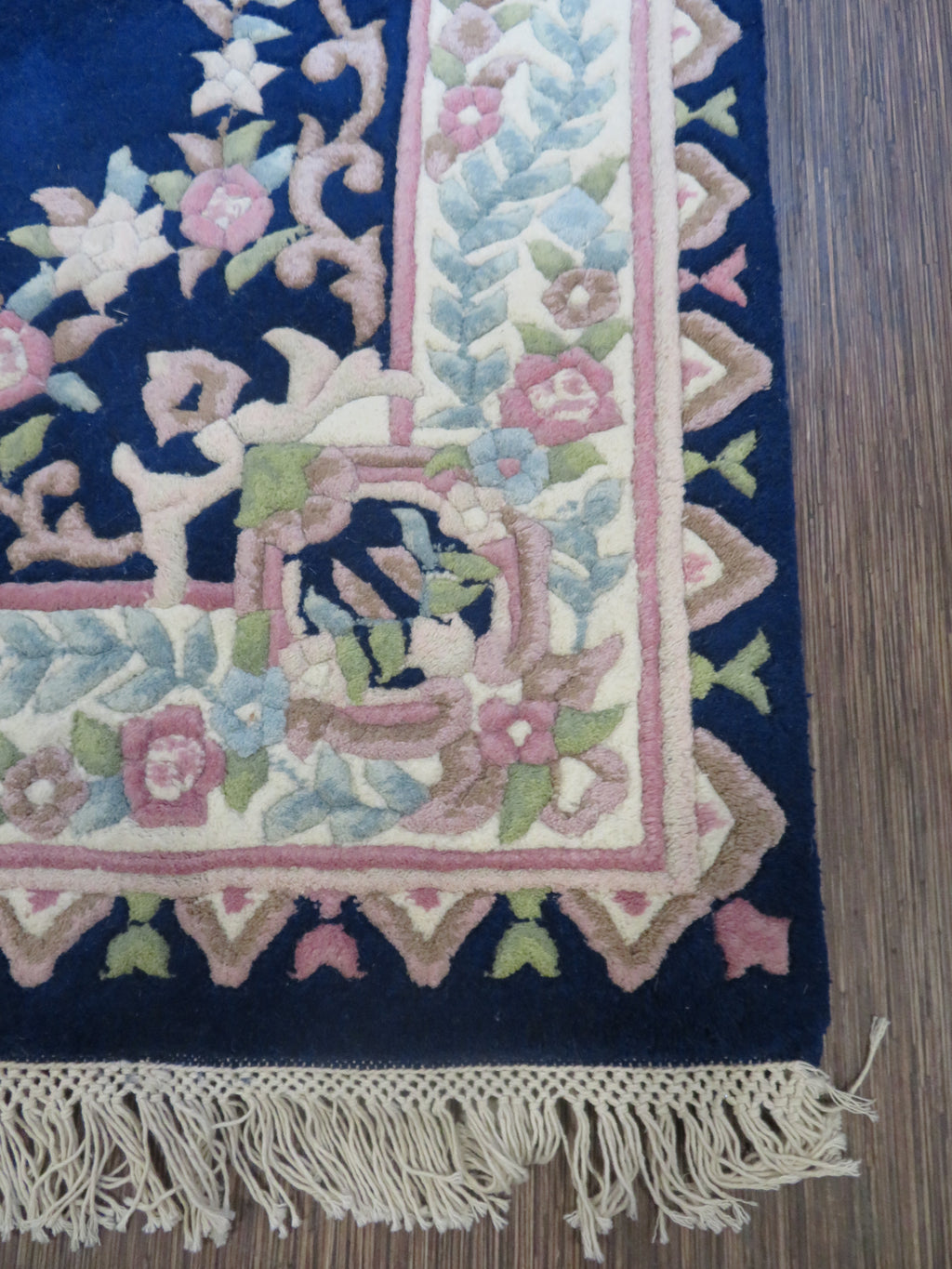 5Ft 8In x 7Ft Area Rug - Blue and Pink