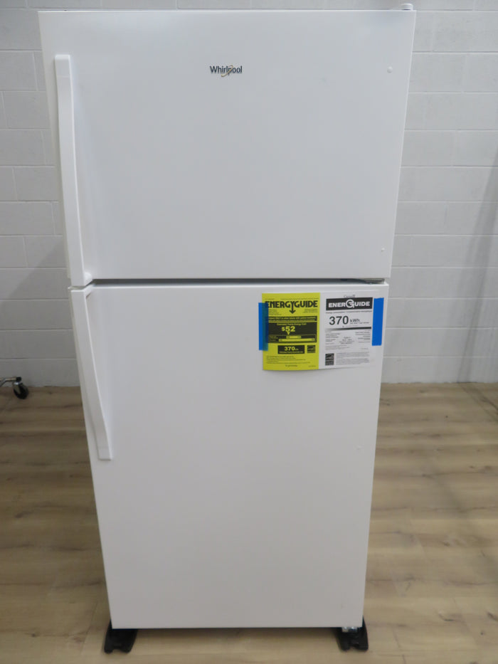 30"W 18.3 Cu Ft Top Freezer Refrigerator in White