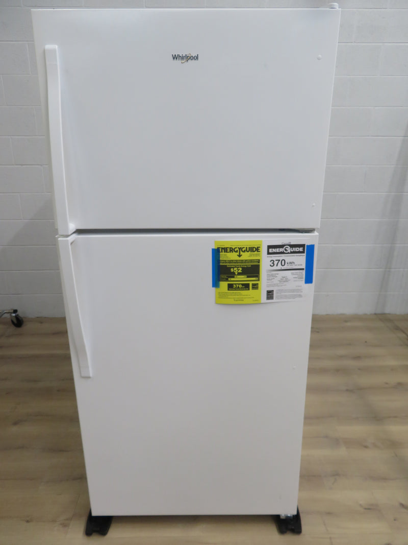 30"W 18.3 Cu Ft Top Freezer Refrigerator in White
