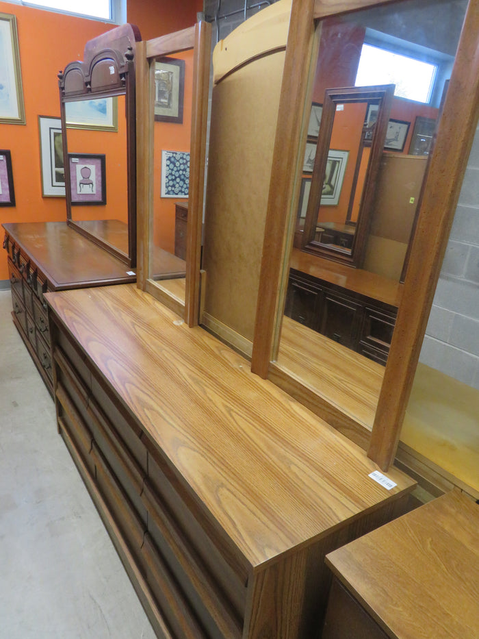 66"W 9-Drawer Dresser in Wood Veneer
