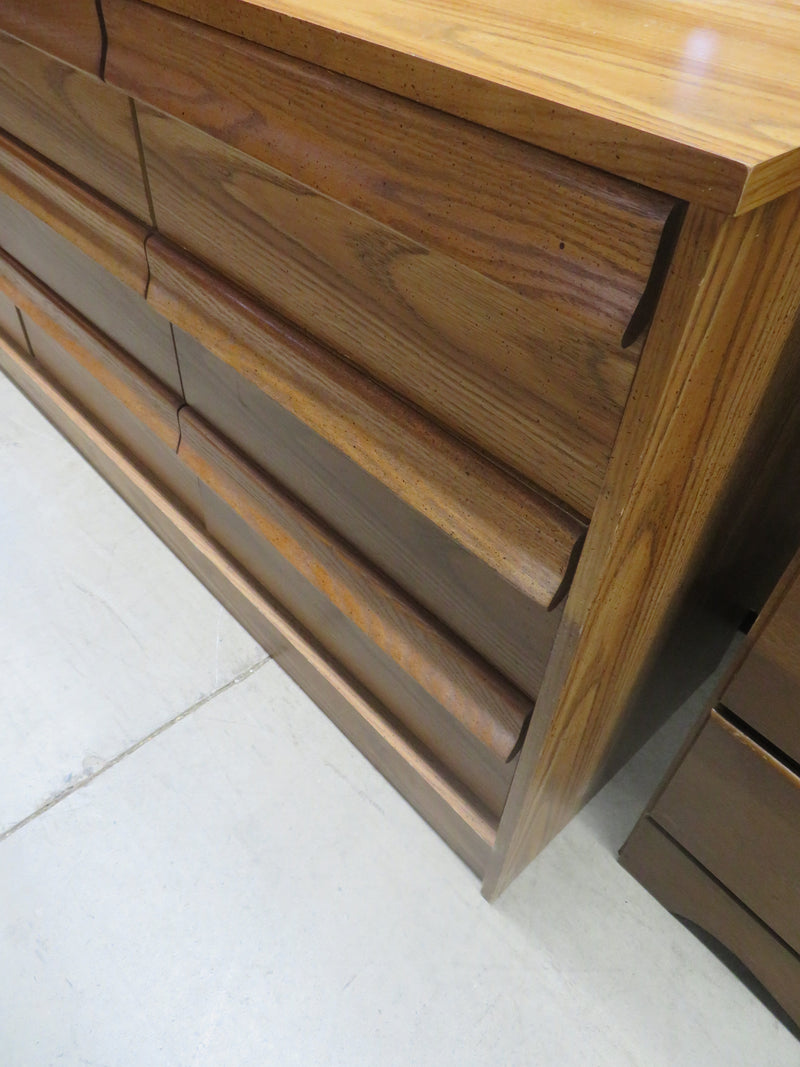 66"W 9-Drawer Dresser in Wood Veneer