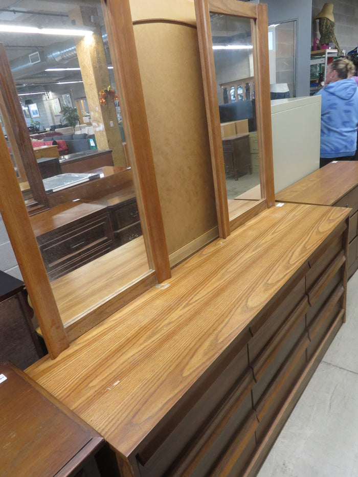 66"W 9-Drawer Dresser in Wood Veneer