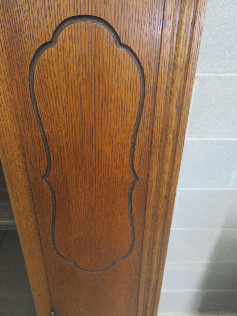 38"W 1-Piece Solid Wood China Cabinet with Glass Door