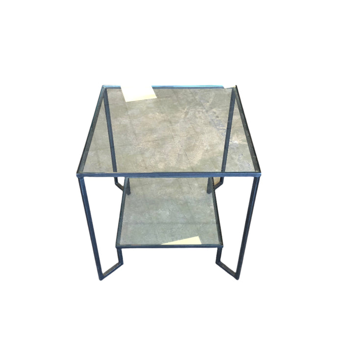 Modern Framed Glass Side Table