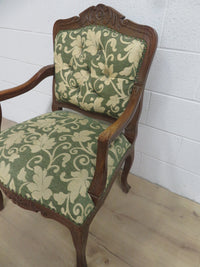 25"W Vintage Throne Armchair