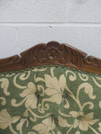 25"W Vintage Throne Armchair