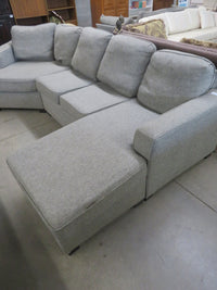 Grey Fabric Sectional Sofa