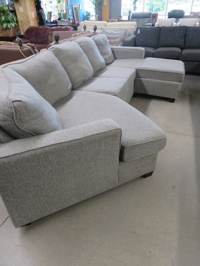 Grey Fabric Sectional Sofa