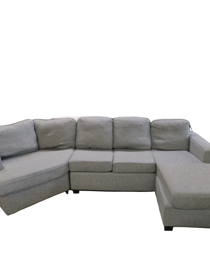 Grey Fabric Sectional Sofa