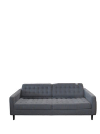 86"W Gray 4-Seater Sofa