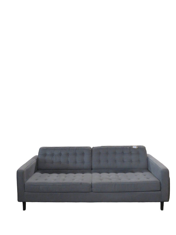 86"W Gray 4-Seater Sofa