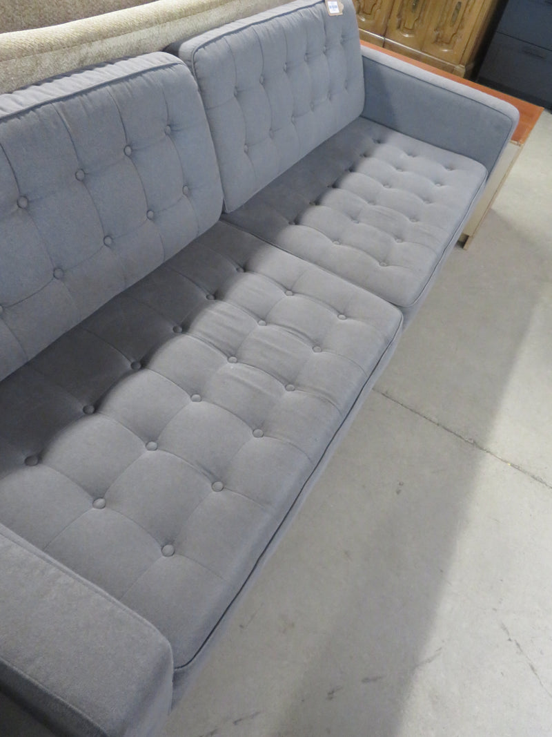 86"W Gray 4-Seater Sofa