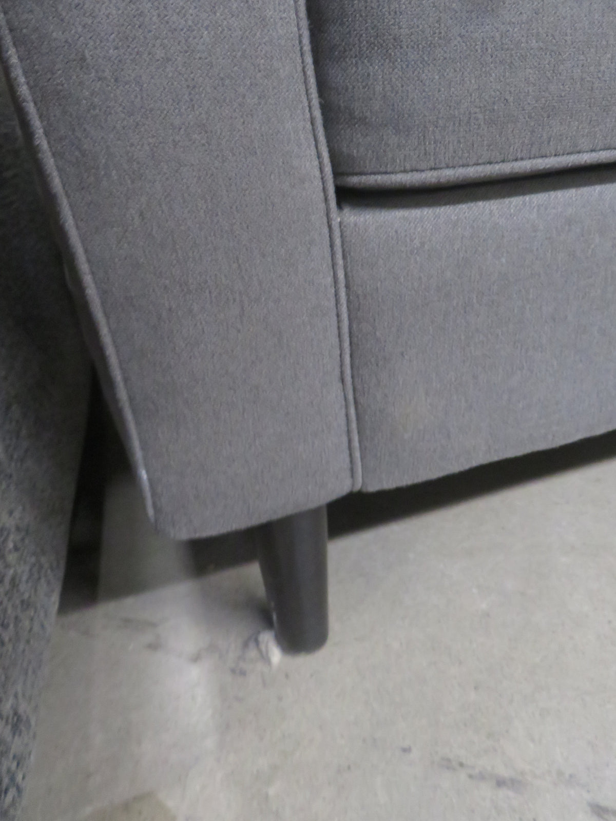 86"W Gray 4-Seater Sofa