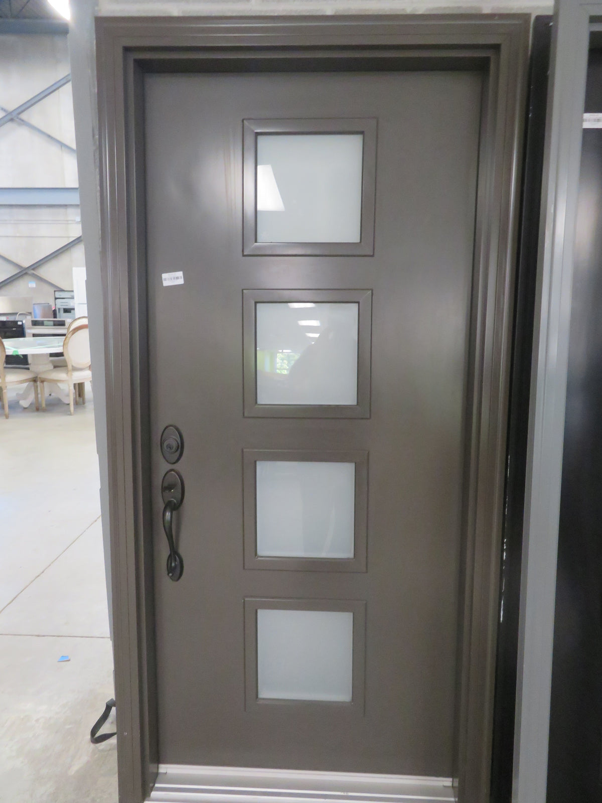 36"W Pre-Hung Door in Brown Vinyl