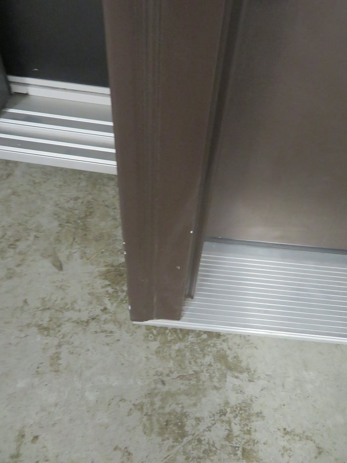 36"W Pre-Hung Door in Brown Vinyl with Upper Insert