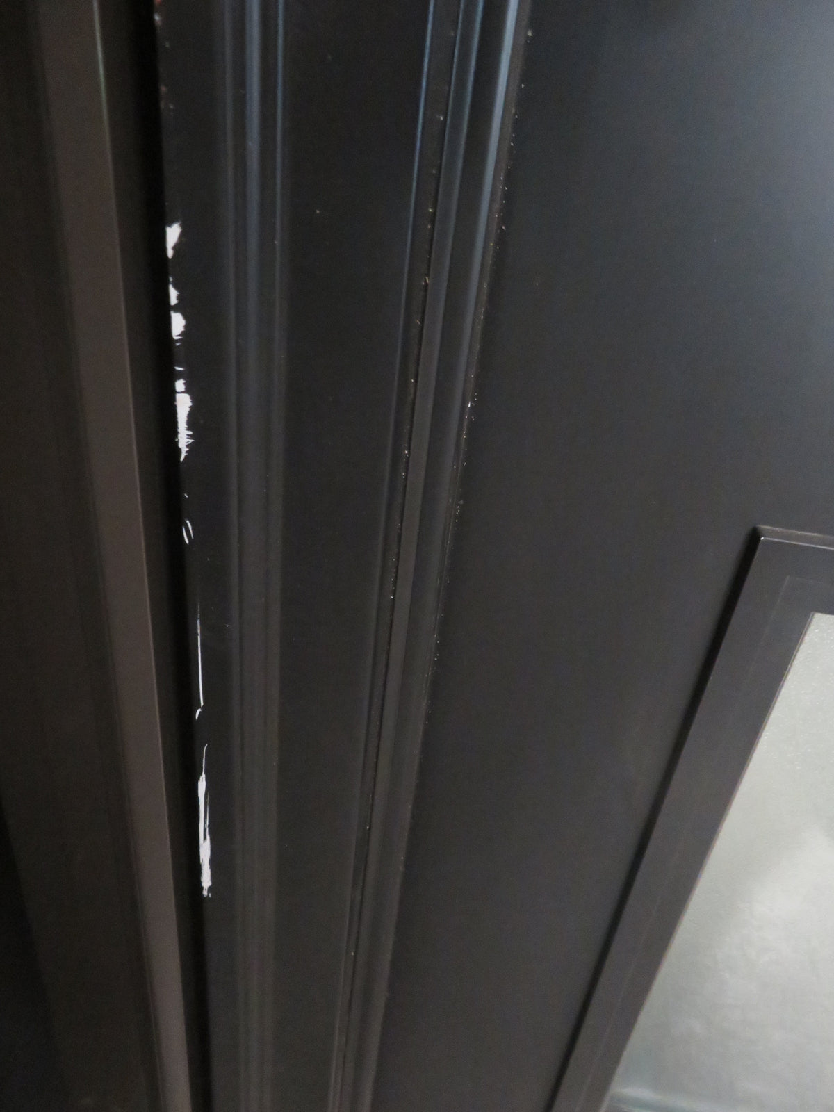 36"W Pre-Hung Door with Side Lite in Black Vinyl