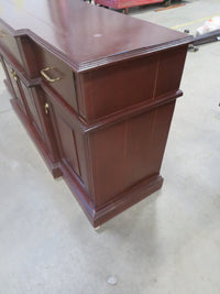 Wooden Dresser with Three Drawers and Four Cupboards