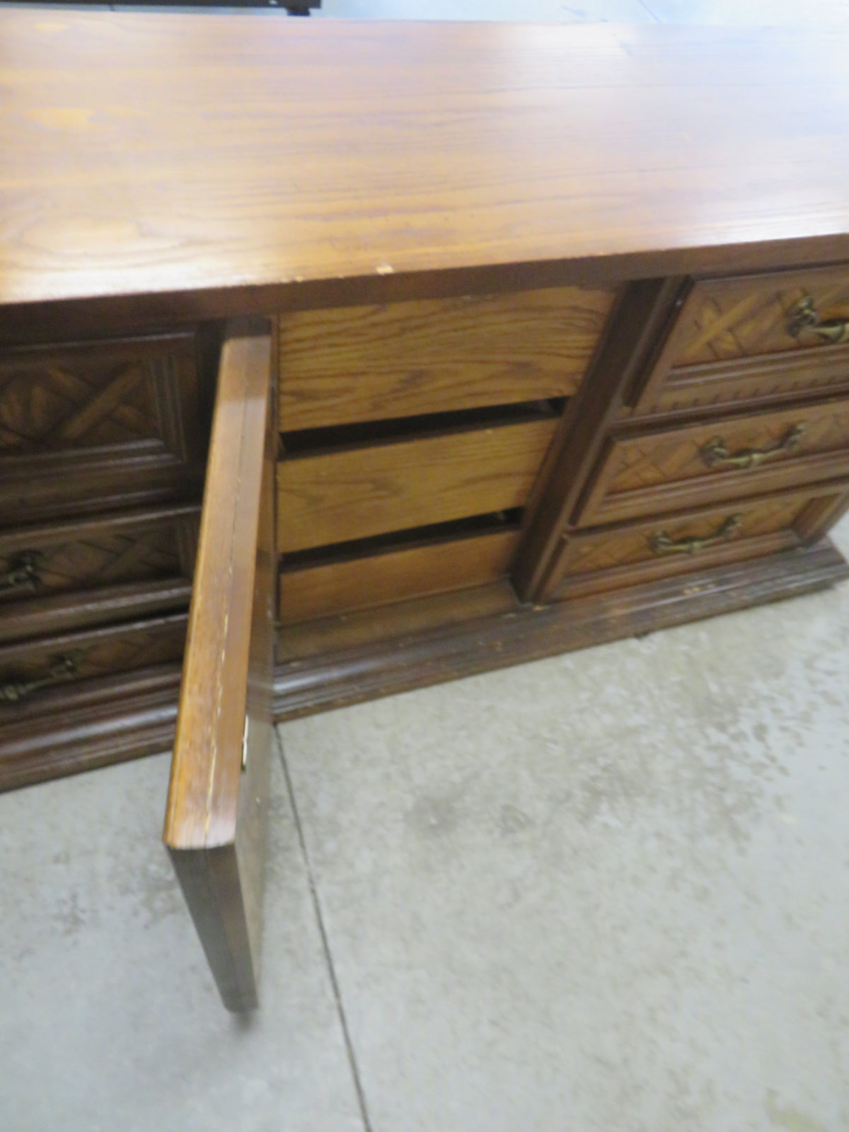 70"W 9-Drawer Dresser in Wood