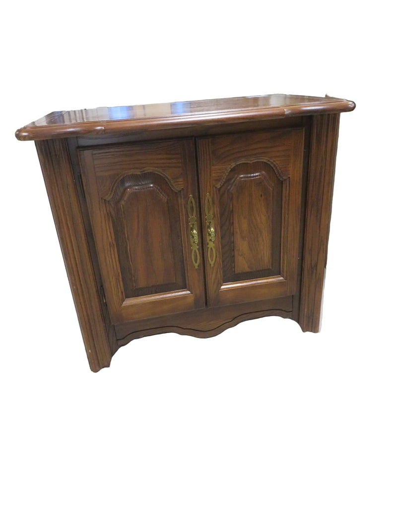 27"W Wooden Side Table