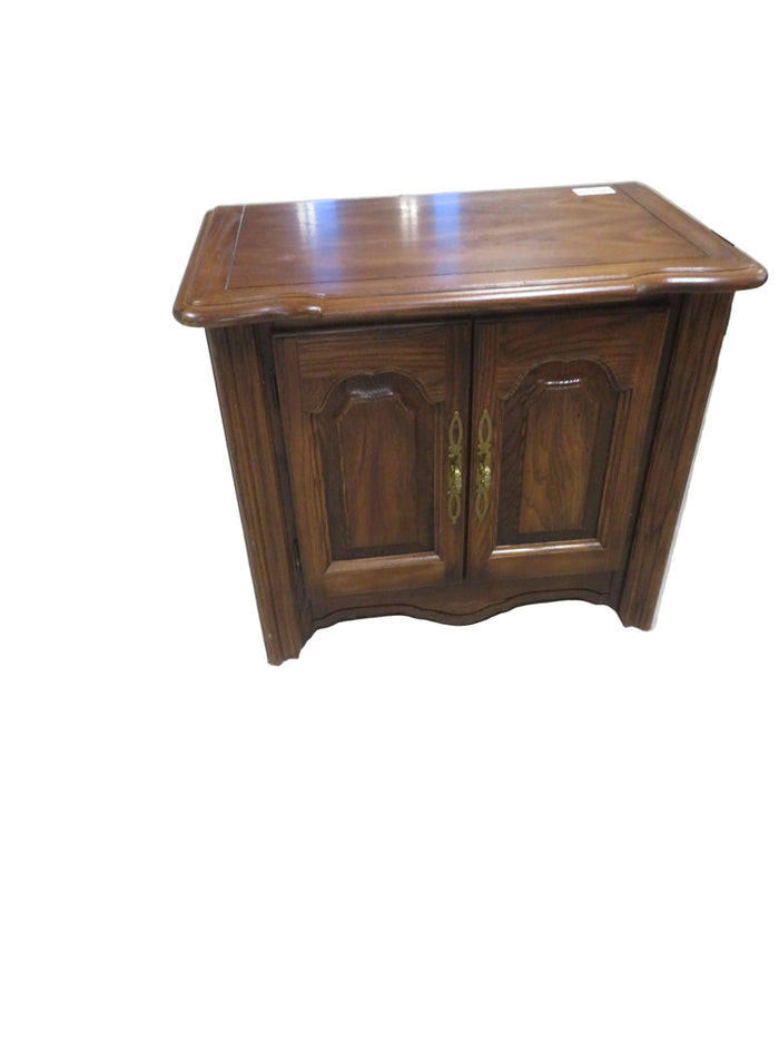 27"W Wooden Side Table