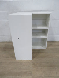 Wall Corner Cabinet in White - No Door