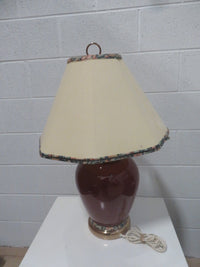 25.5"H Cheery Red Table Lamp