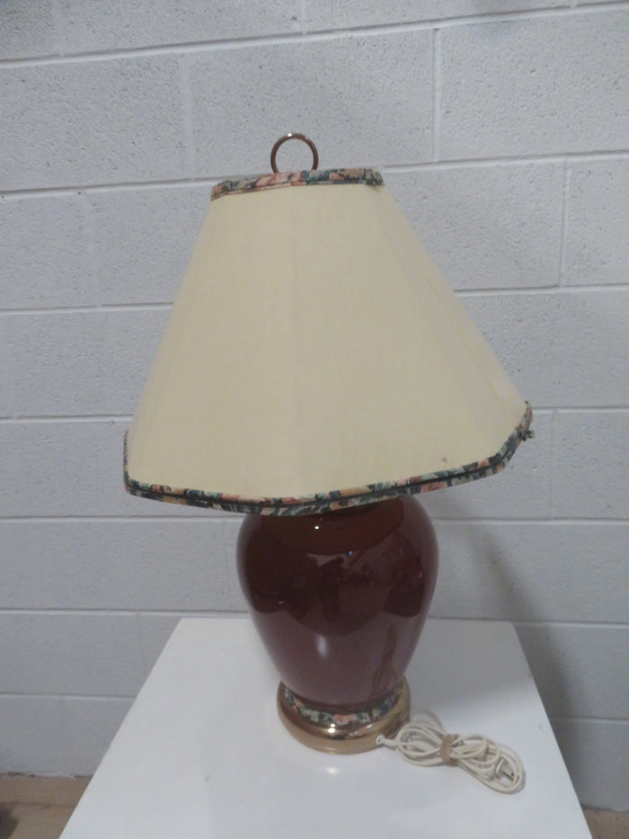 25.5"H Cheery Red Table Lamp