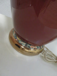 25.5"H Cheery Red Table Lamp