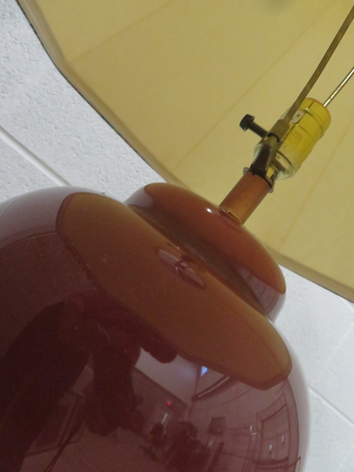 25.5"H Cheery Red Table Lamp