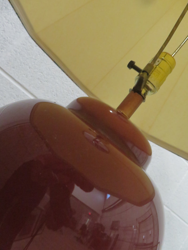 25.5"H Cheery Red Table Lamp