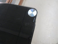 41"W Black Glass Table