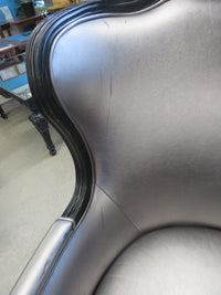 32"W Silver Armchair