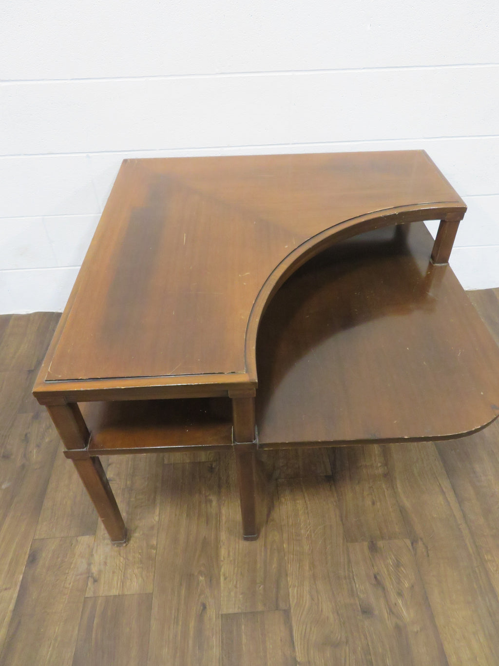 2-Tier Corner Table in Wood