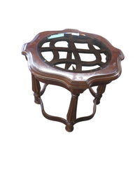 25"W x 25"D Round Table With Glass Top