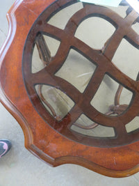 25"W x 25"D Round Table With Glass Top