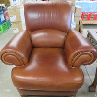 Brown Leather Armchair