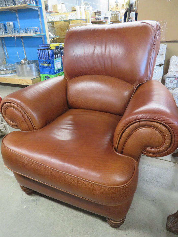 Brown Leather Armchair