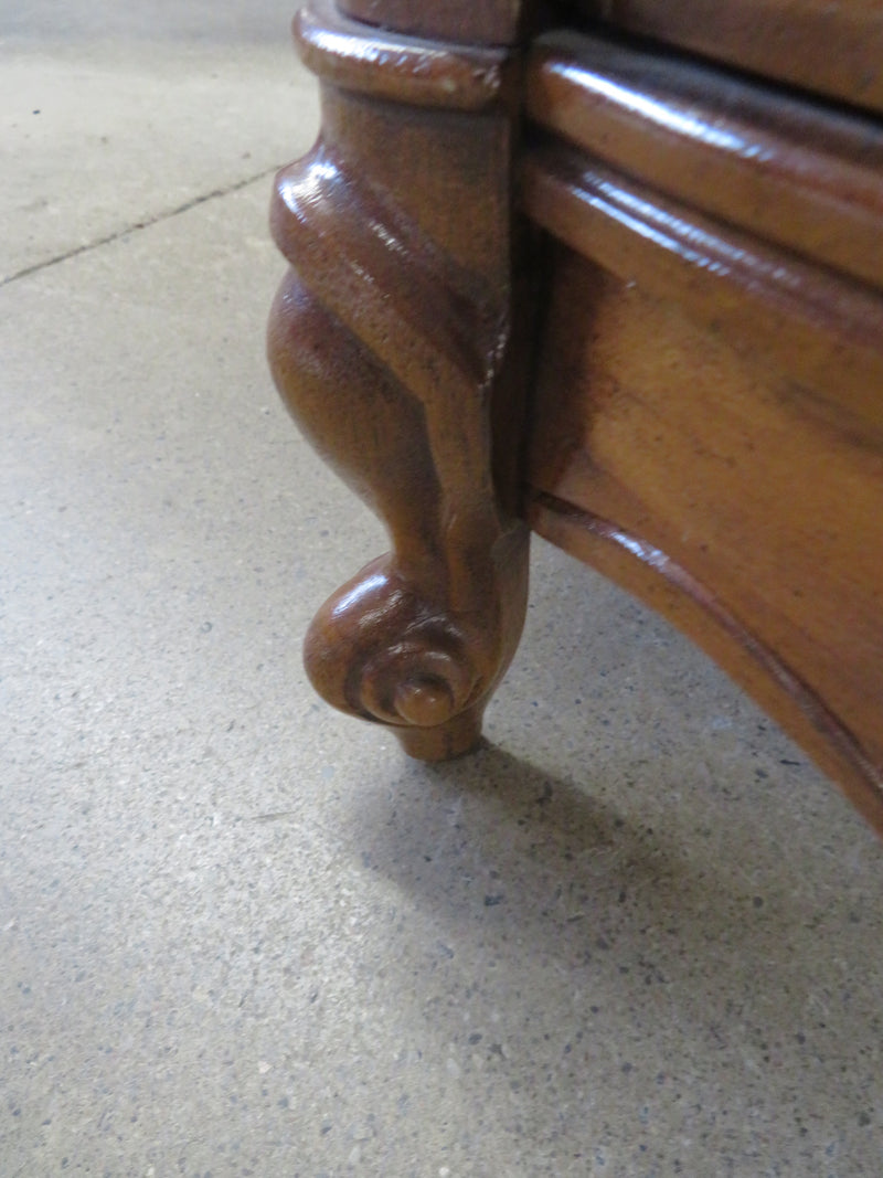 26"W X 26"D Round Wooden Table + Drawer