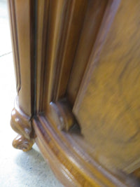 26"W X 26"D Round Wooden Table + Drawer