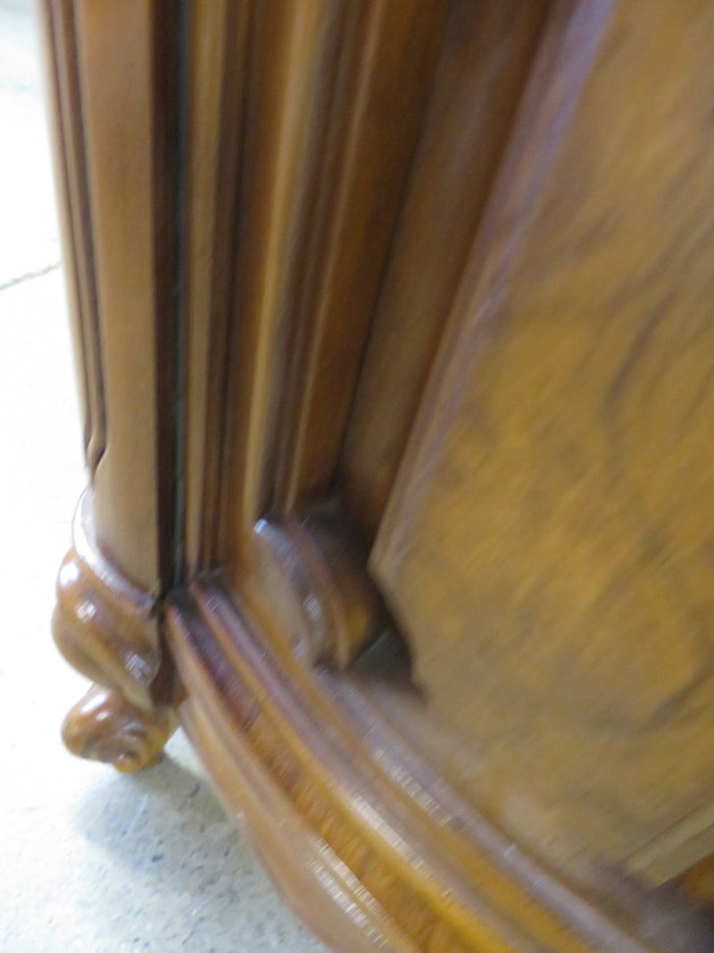 26"W X 26"D Round Wooden Table + Drawer
