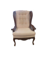 24.5"W Vintage-Style Accent Chair
