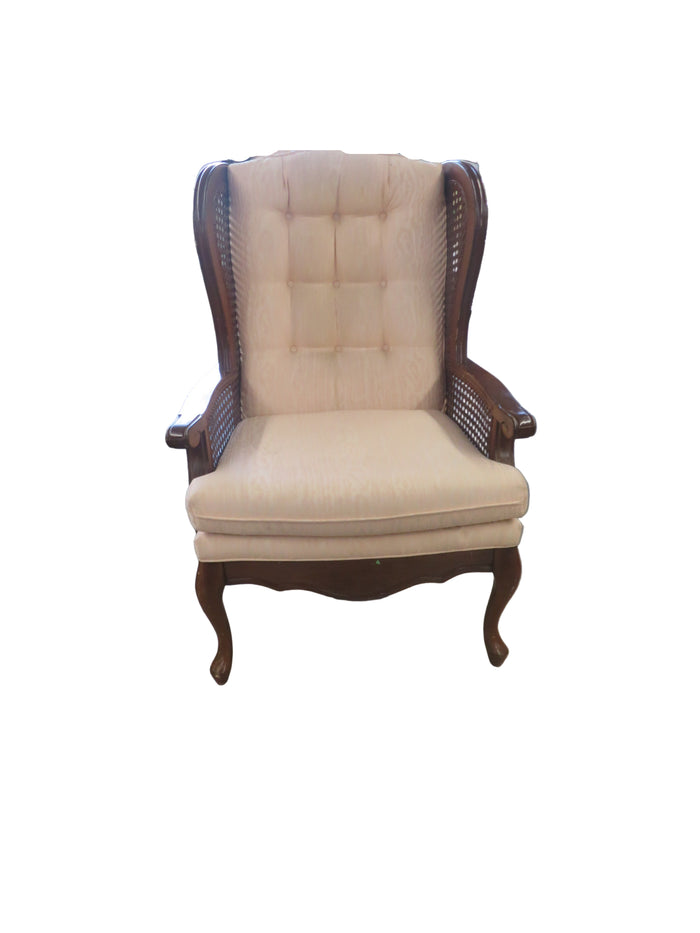 24.5"W Vintage-Style Accent Chair